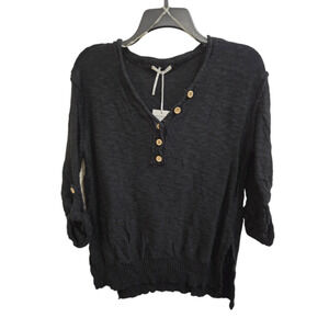 NWT S Black Stitchdrop Shirt